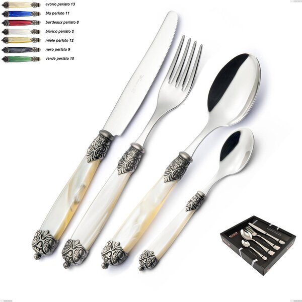Mirage 24 Piece Cutlery Set in Showcase Packaging, Stainless Steel 18.10 (AISI 304)