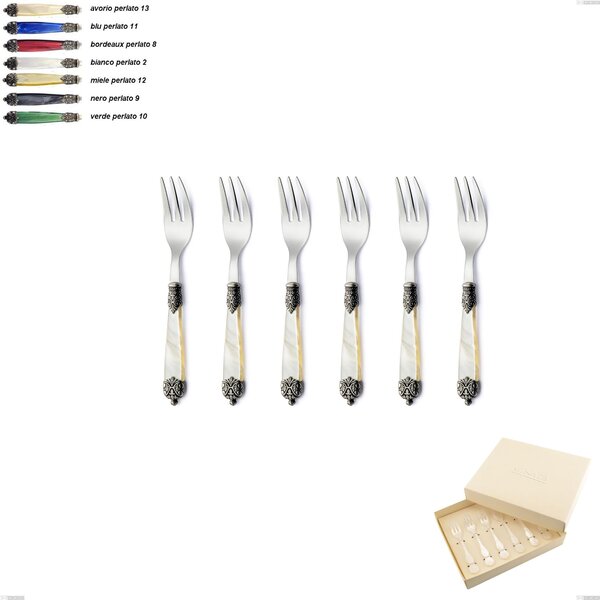 Mirage 6-Piece Dessert Fork Set, Stainless Steel 18.10 (AISI 304)