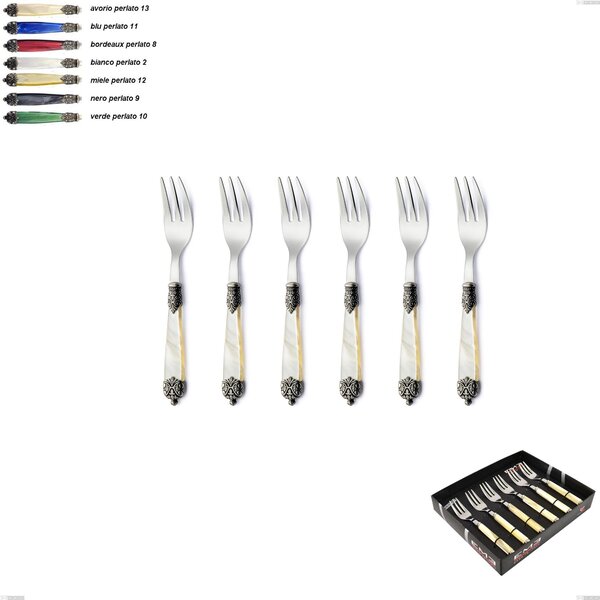 Showcase Pack 6 Pieces Dessert Forks Mirage, Stainless Steel 18.10 (AISI 304)