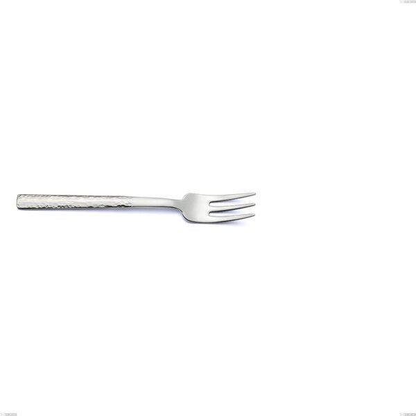 Marte Dessert Fork, Stainless Steel 18/10 (AISI304), Hammered Workmanship Thickness 2.5 mm, Length 150 mm