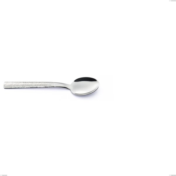MARTE Coffee Spoon in 18.10 AISI304 Stainless Steel 2.5 mm, Length 137 mm with Stainless Steel Handle Dishwasher Safe