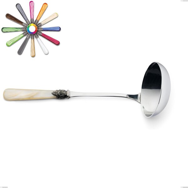 Napoleon Pearl Ladle, (Stainless Steel 18.10 aisi304), Length 272 mm with Methacrylate Handles