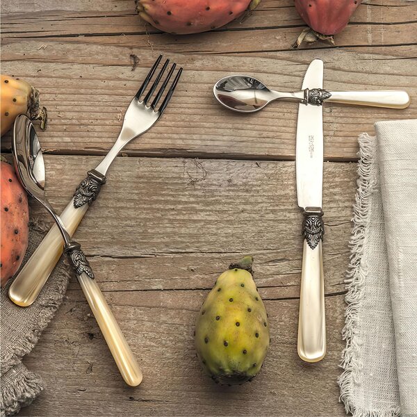 Napoleon Pearl Coffee Spoon, (Stainless Steel 18.10 AISI304), Length 144 mm with Methacrylate Handles