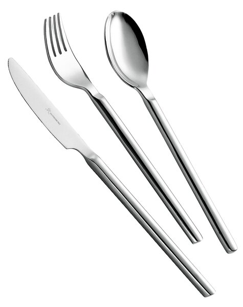 MIZAR 24 Pieces Cutlery Set in 18/10 Stainless Steel Mirror Polished Forged