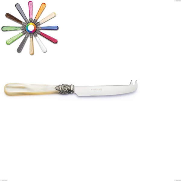 Napoleon Pearl Cheese Knife, (18.10 aisi304 Stainless Steel), Length 213 mm, Methacrylate Handles