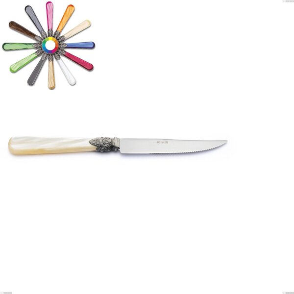 Napoleon Pearl Steak Knife, (18.10 aisi304 Stainless Steel), Length 221 mm Methacrylate Handles, Name: Napoleon