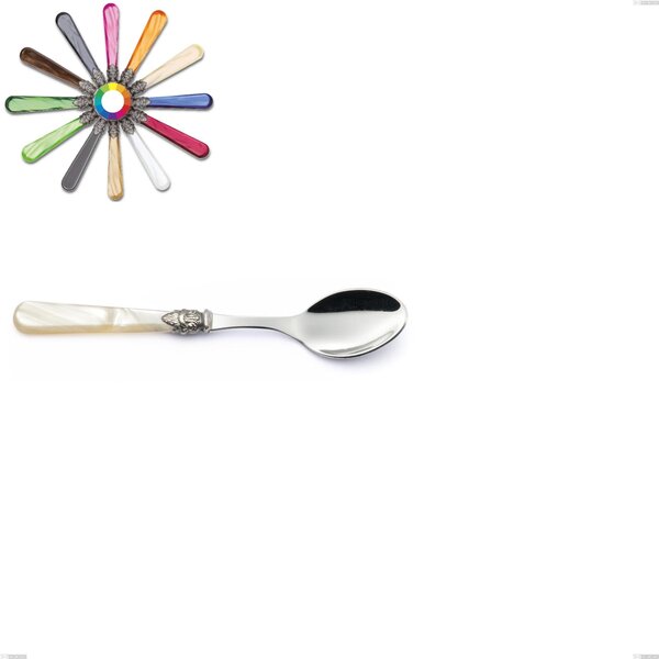 Napoleon Pearl Dessert Spoon, (18.10 aisi304 Stainless Steel), Length 156 mm, Methacrylate Handles: Napoleon