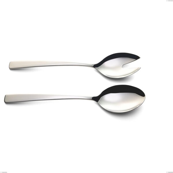 Onda Salad Cutlery Pair, Polished Stainless Steel (Aisi 304), Length 232 mm