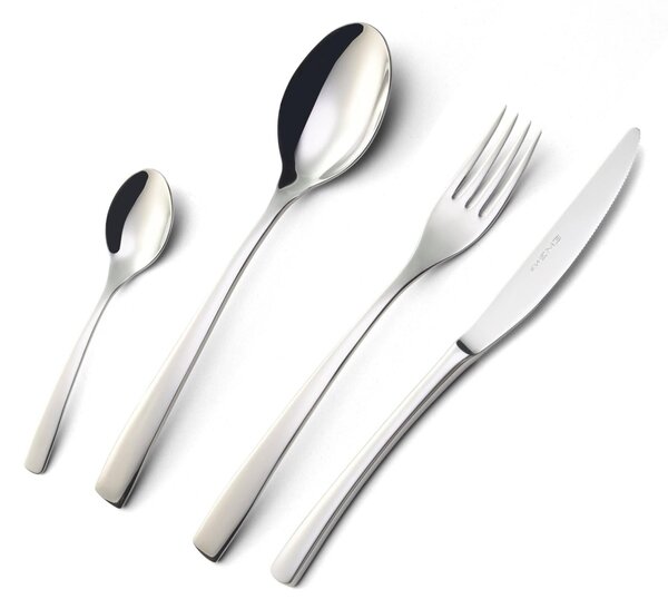 ONDA Cutlery Set 24 Pieces Stainless Steel 18.10 (AISI304) Polished Thickness 4.0 mm in Showcase Packaging