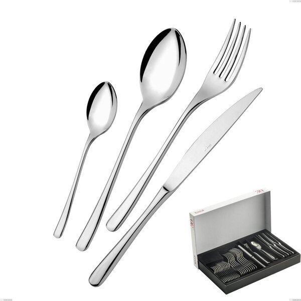 Opera 30-piece Cutlery Set in Panoramic Packaging, Stainless Steel 18/10 (AISI304), 5.00 mm Thickness