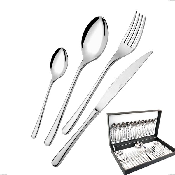 Opera 51-piece cutlery set in canteen box, Stainless Steel 18/10 (AISI304), 5.00 mm thickness