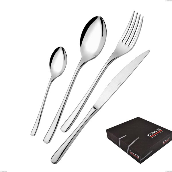 Opera 49-Piece Cutlery Set in Gift Box, Stainless Steel 18/10 (AISI304), 5.00 mm Thickness