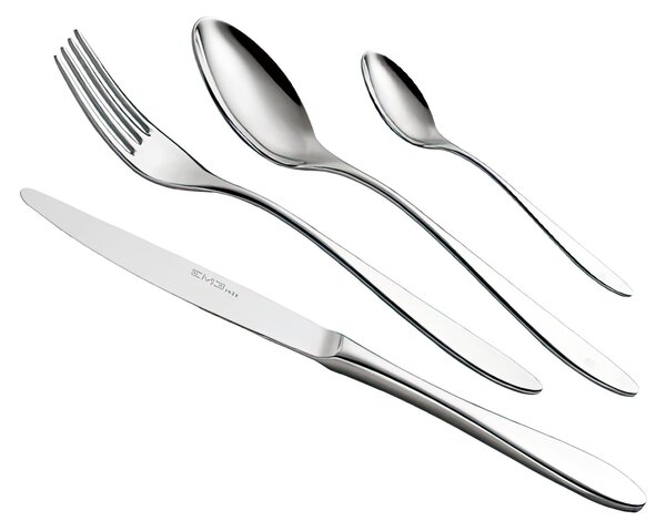 OASI 24 Piece Cutlery Set for 6 Table Settings 3 mm Mirror Polished 18/10 Stainless Steel