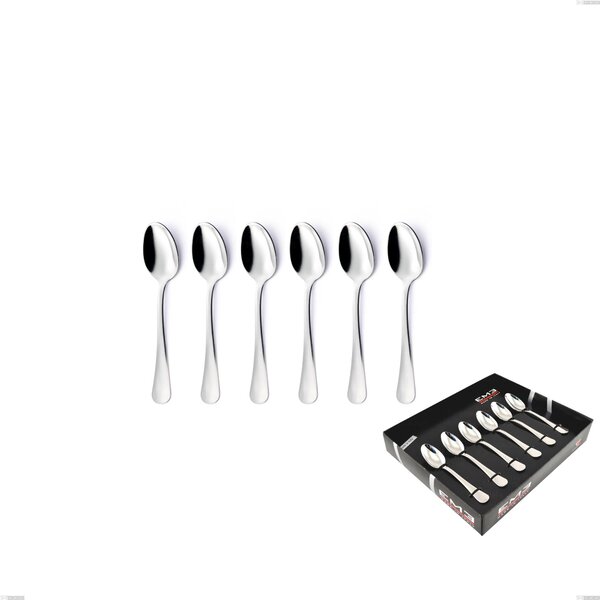 Oxford Moka Spoons Set of 6 in Display Box, Stainless Steel 18/C (AISI430), 2.00 mm Thickness