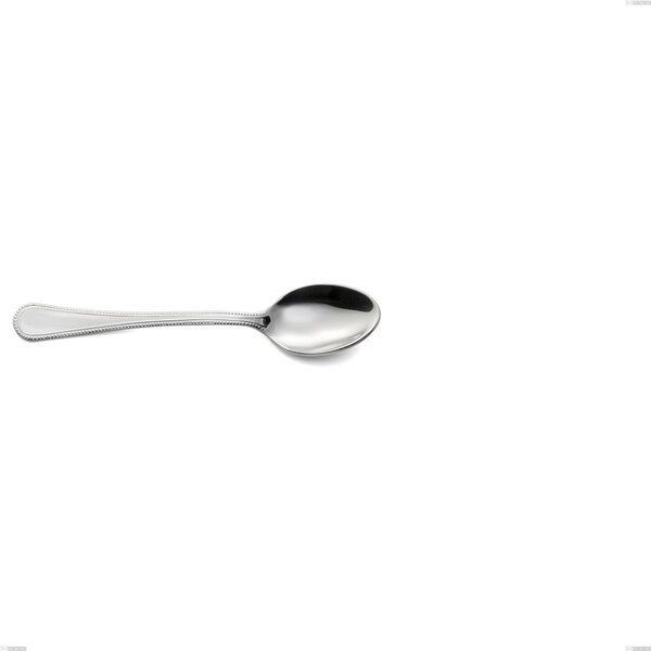 Perles Coffee Spoon, Polished AISI 304 Stainless Steel, 2.5 mm Thickness, Classic Design, Length 142 mm