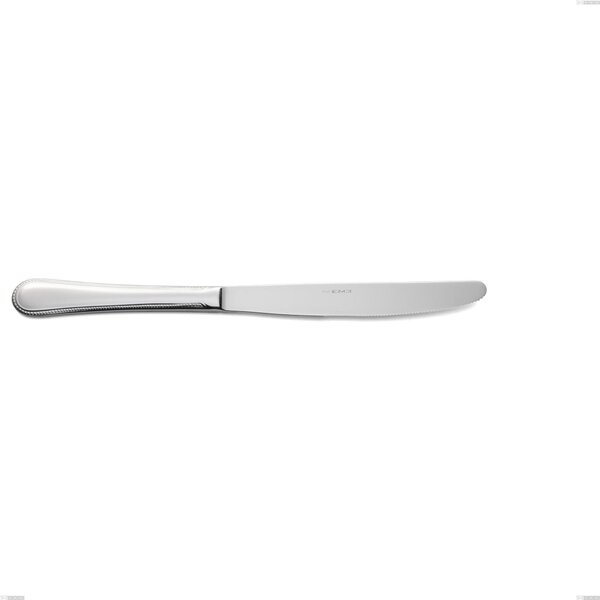 Perles Table Knife, Polished AISI 304 Stainless Steel, 2.5 mm Thickness, Classic Design, Length 233 mm