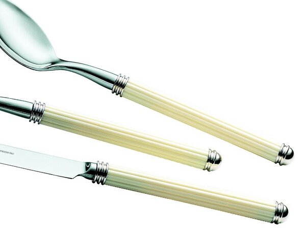 PHANTEON Coffee Spoon in 18.10 AISI304 Stainless Steel with ABS Handle and Double Ring Dishwasher Safe