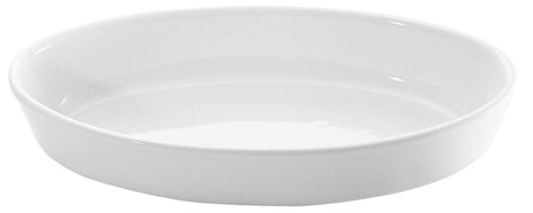 Oval Porcelain Baking Dish 35x24.5xh6 cm White