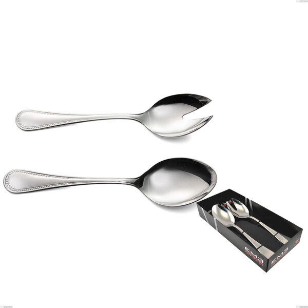 2-Piece Privilege Salad Set in Showcase Packaging, Polished AISI 304 Stainless Steel Cutlery, 2.5 mm Thickness