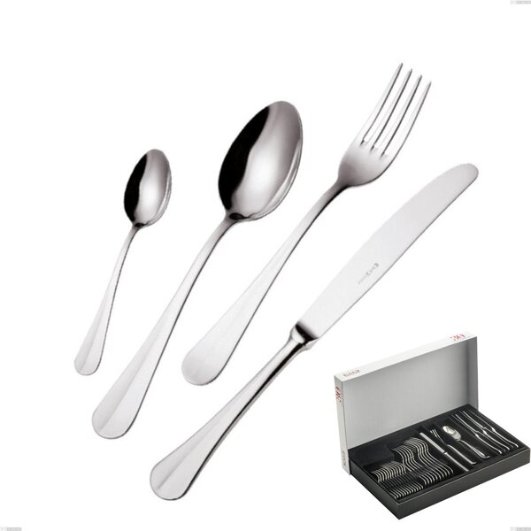 Royal 30-Piece Cutlery Set in Panoramic Packaging, Polished 18-10 Stainless Steel, 2.5 mm Thickness