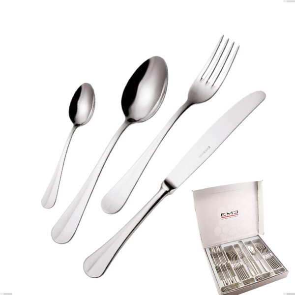 Royal 24 Piece Cutlery Set in Presentation Box, Polished 18-10 Stainless Steel, 2.5 mm Thickness