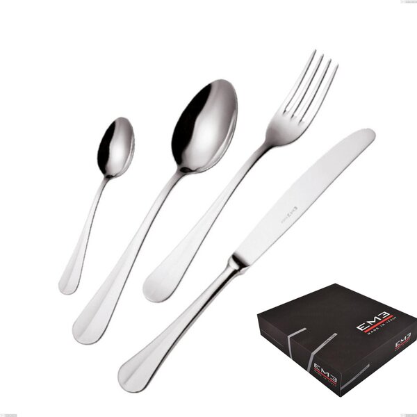 Royal 49 Pieces Cutlery Set in Gift Box, Polished 18-10 Stainless Steel, 2.5 mm Thickness