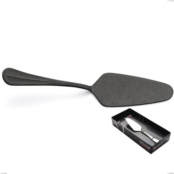 Royal Retr� PVD Black Cake Server in Display Box, Antique 18/10 Stainless Steel, 2.5 mm Thickness, PVD Black