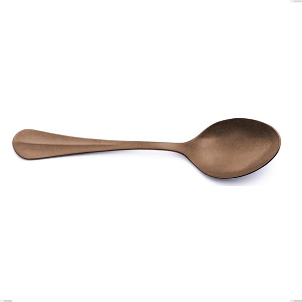 Royal Retr� PVD Chocolate Serving Spoon, Antique 18/10 Stainless Steel, 2.5 mm Thickness, 233 mm Length, PVD Chocolate