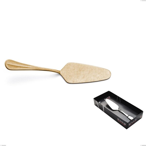 Royal Retr� PVD Gold Cake Server in Display Box, Antique 18/10 Stainless Steel, 2.5 mm Thickness, Gold PVD