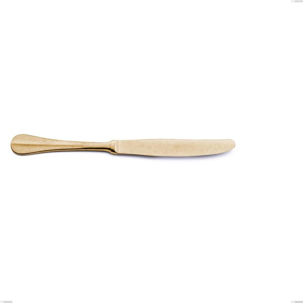 Royal Retr� PVD Gold Table Knife, Antique 18/10 Stainless Steel, 2.5 mm Thickness, 240 mm Length, Gold PVD