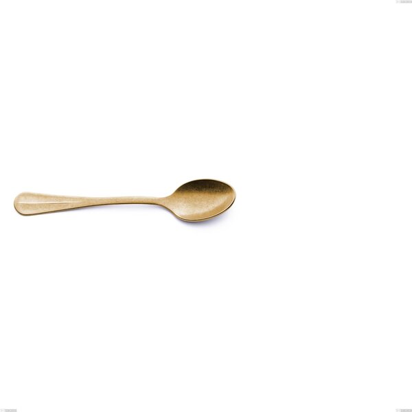 Royal Retr� PVD Gold Coffee Spoon, Antique 18/10 Stainless Steel, 2.5 mm Thickness, 142 mm Length, PVD Gold