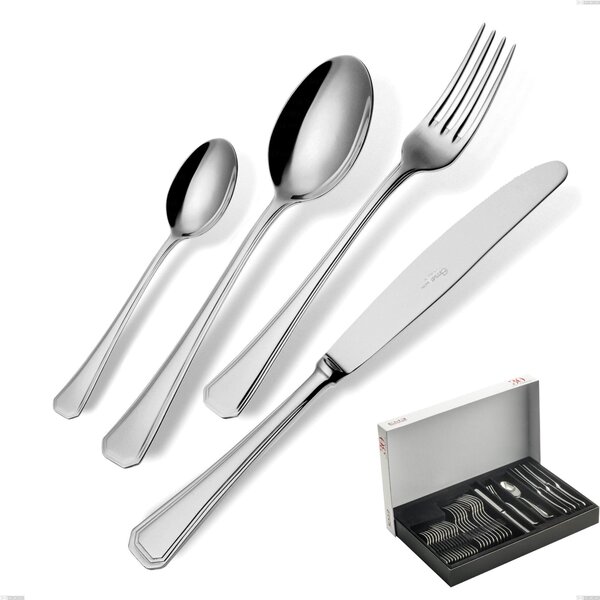 Savoia 30-piece cutlery set in panoramic packaging, Stainless steel 18.10 (AISI304), 2.5 mm thickness