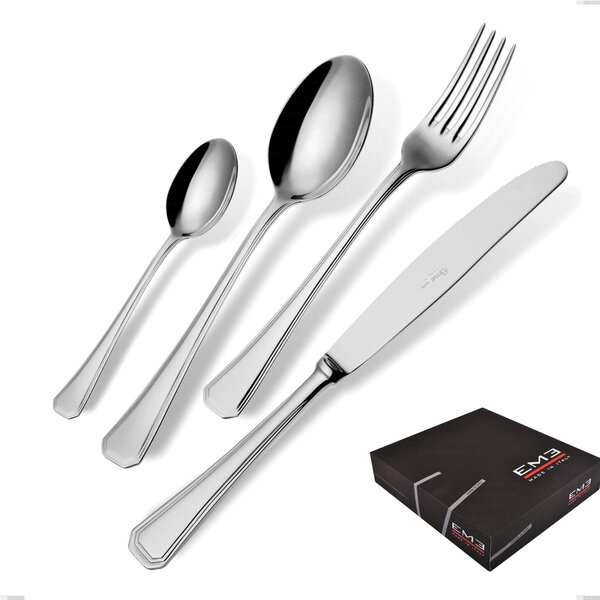 Savoia 49 Piece Cutlery Set in Gift Box, Stainless Steel 18.10 (AISI304), 2.5 mm Thickness