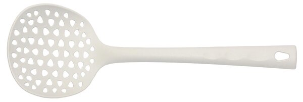 Nylon Skimmer 33.0 cm Resistant up to 210 Degrees with Hanging Hole Pearl Grey Colour Suitable for Non-Stick Surfaces Name: swing