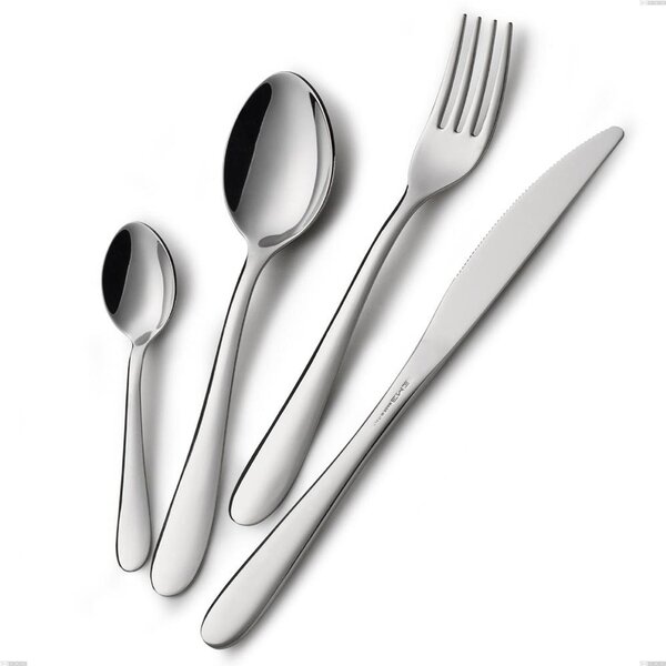 SEGNO Table Knife in 18.10 AISI430 Stainless Steel - 225 mm Length with Polished Steel Handle Dishwasher Safe