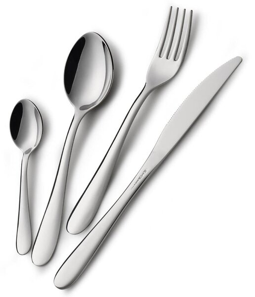 Set of 6 moka spoons Segno in display box, Stainless steel 18/10 (AISI304), thickness 1.8 mm