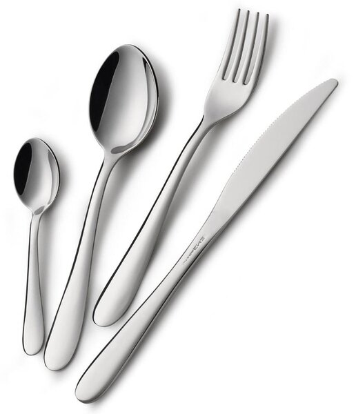 Segno 49-Piece Cutlery Set in Canteen Box, Economical Knife, Stainless Steel 18/10 (AISI304), 1.8 mm Thickness
