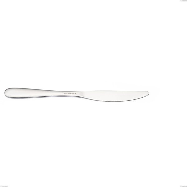 SEGNO Table Knife in 18.10 AISI430 Stainless Steel - 225 mm Length with Polished Steel Handle Dishwasher Safe