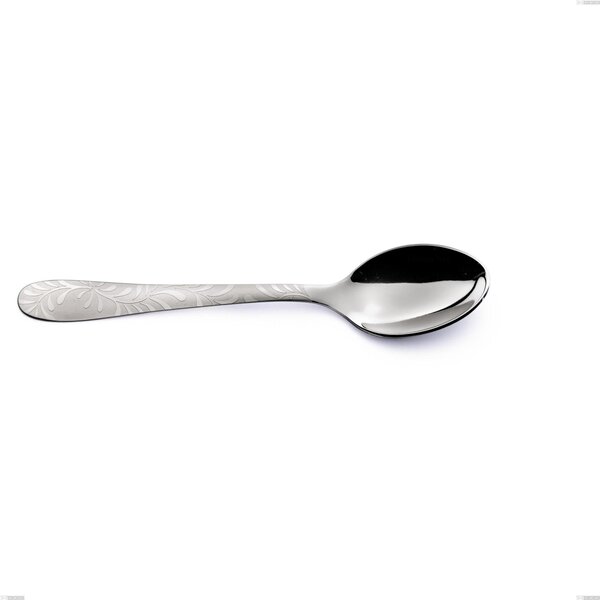 Segno Mediterraneo Coffee Spoon, Stainless Steel 18/10 (aisi 304) Laser Engraving, 1.8 mm Thickness, 137 mm Length