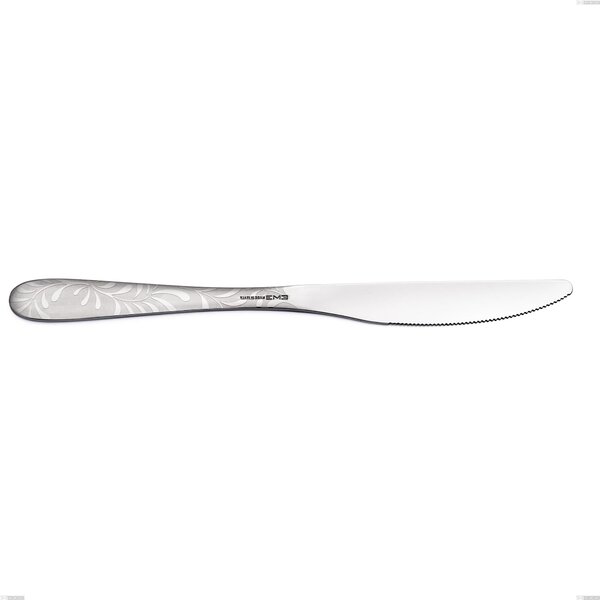 Affordable Segno Mediterraneo Table Knife, 18/10 Stainless Steel (aisi 304) with Laser Engraving, 1.8 mm Thickness, 225 mm Length