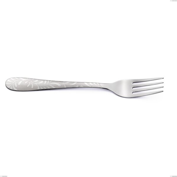 Mediterranean Sign Table Fork, Stainless Steel 18/10 (aisi 304) Laser Engraving, Thickness 1.8 mm, Length 204 mm Name: Segno Mediterraneo