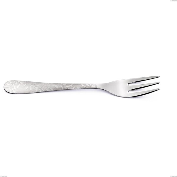 Dessert Fork Segno Mediterraneo, Stainless Steel 18/10 (aisi 304) Laser Engraving, Thickness 1.8 mm, Length 150 mm