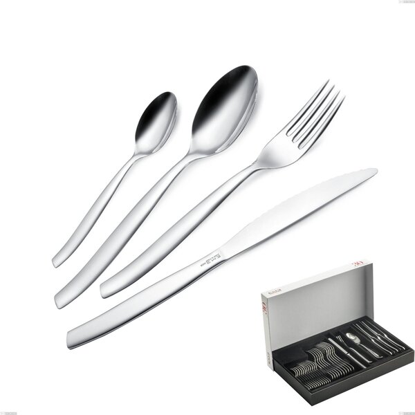 Shark 30-piece Cutlery Set in Panoramic Packaging with Steak Knives, Stainless Steel 18/C (AISI430), 2.00 mm Thickness