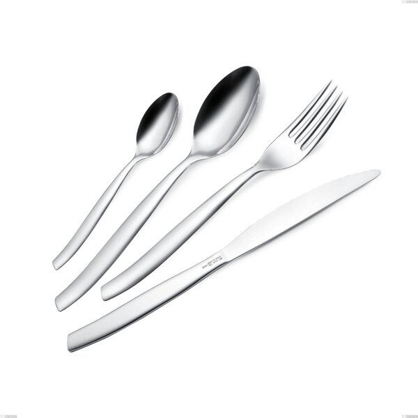 SHARK Table Fork in 18.C AISI430 Stainless Steel, 207 mm Length with Polished Steel Handle, Dishwasher Safe