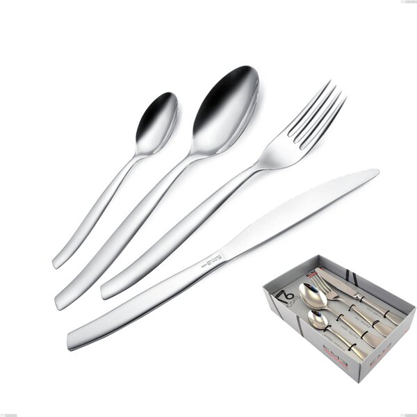 Shark 16-piece Cutlery Set in Display Box with 4 Steak Knives, Stainless Steel 18/C (AISI430), 2.00 mm Thickness