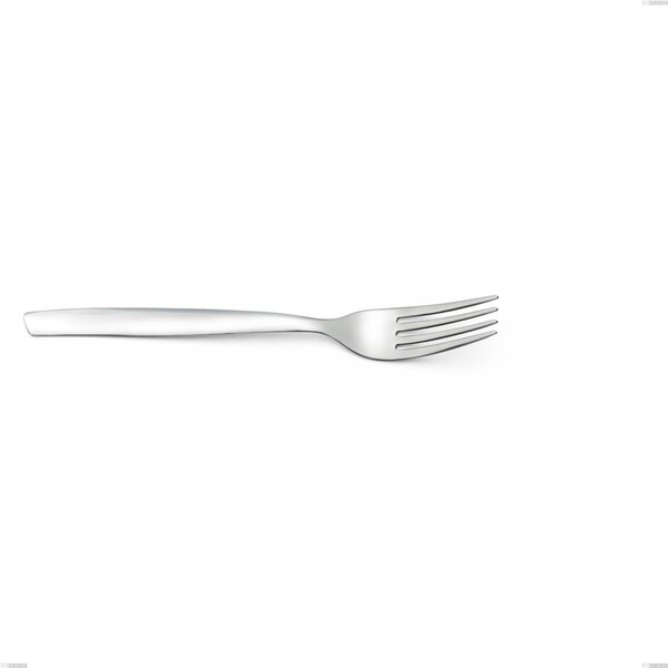 SHARK Table Fork in 18.C AISI430 Stainless Steel, 207 mm Length with Polished Steel Handle, Dishwasher Safe
