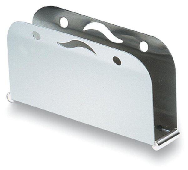 Vertical Napkin Holder 19 cm Traforati Line in Polished Stainless Steel