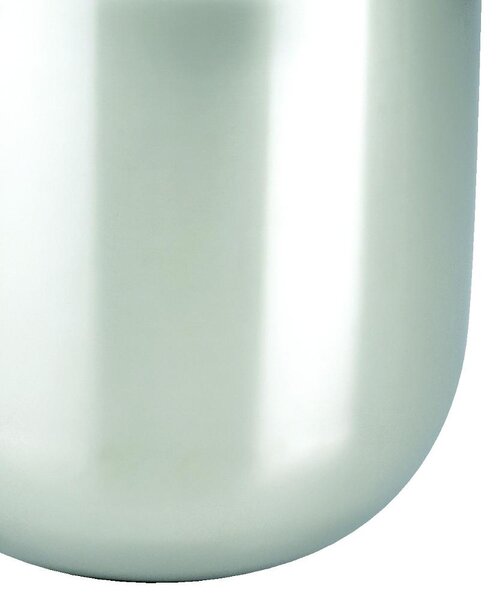 Medium Ice Bucket �15.5xh15 cm JOINT in 18.10 Polished Stainless Steel with Die-Cast Metal Handle in Polished and Sandblasted Finish