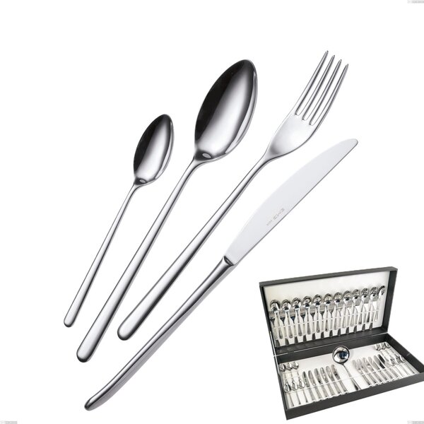 Venice 49-piece cutlery set in canteen box, Stainless Steel 18/10 (AISI304), 4.00 mm thickness