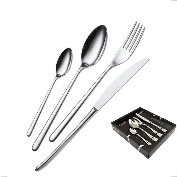 Venice 24 Piece Cutlery Set in Display Case, Stainless Steel 18/10 (AISI304), 4.00 mm Thickness
